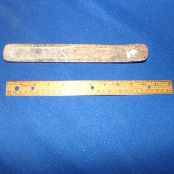 Vintage Carved Stone & Shell Incense Stick Bruner Holder - India - Picture 7 of 9